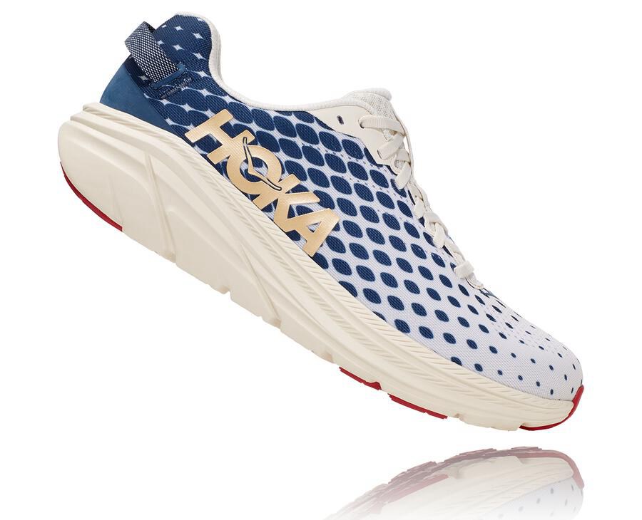 Tenis Hoka One One Hombre Blancos/Azules - Rincon 2 - UJIR54730